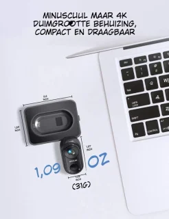 Kavo Bodycam mini 64GB actioncamera zwart