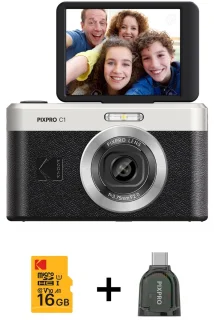 De Kodak PIXPRO C1 zwart in één oogopslag