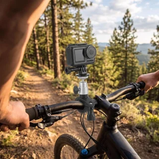 Kogelkopklem voor fietsstuur van 360° draaibare camera voor DJI Osmo Action - ShopVlot