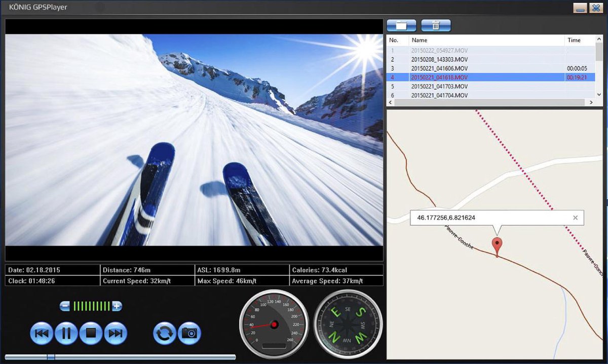 König Full HD actiecamera WiFi GPS