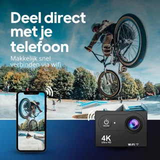 Koopkrachtig Action Camera Model 2026