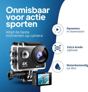Koopkrachtig Action Camera Model 2026