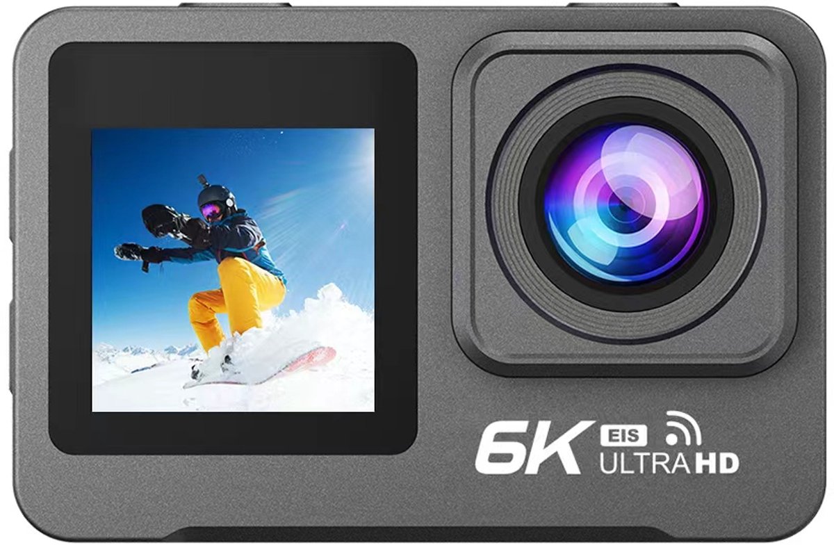 Lipa AT-M82TR 6K Actioncamera Dual Screen Wifi