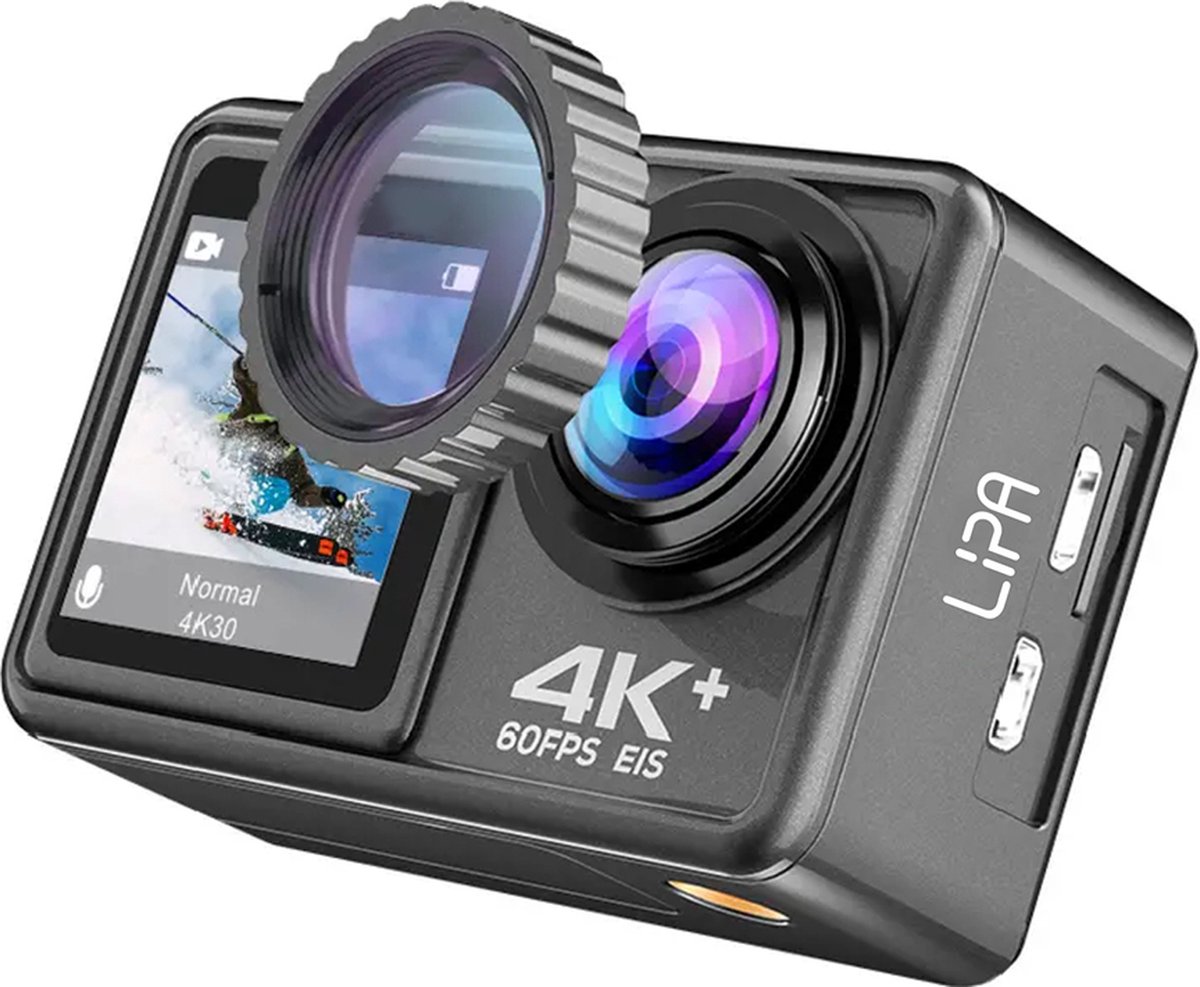 Lipa AT-S81ER 4K Dual Screen Action Camera
