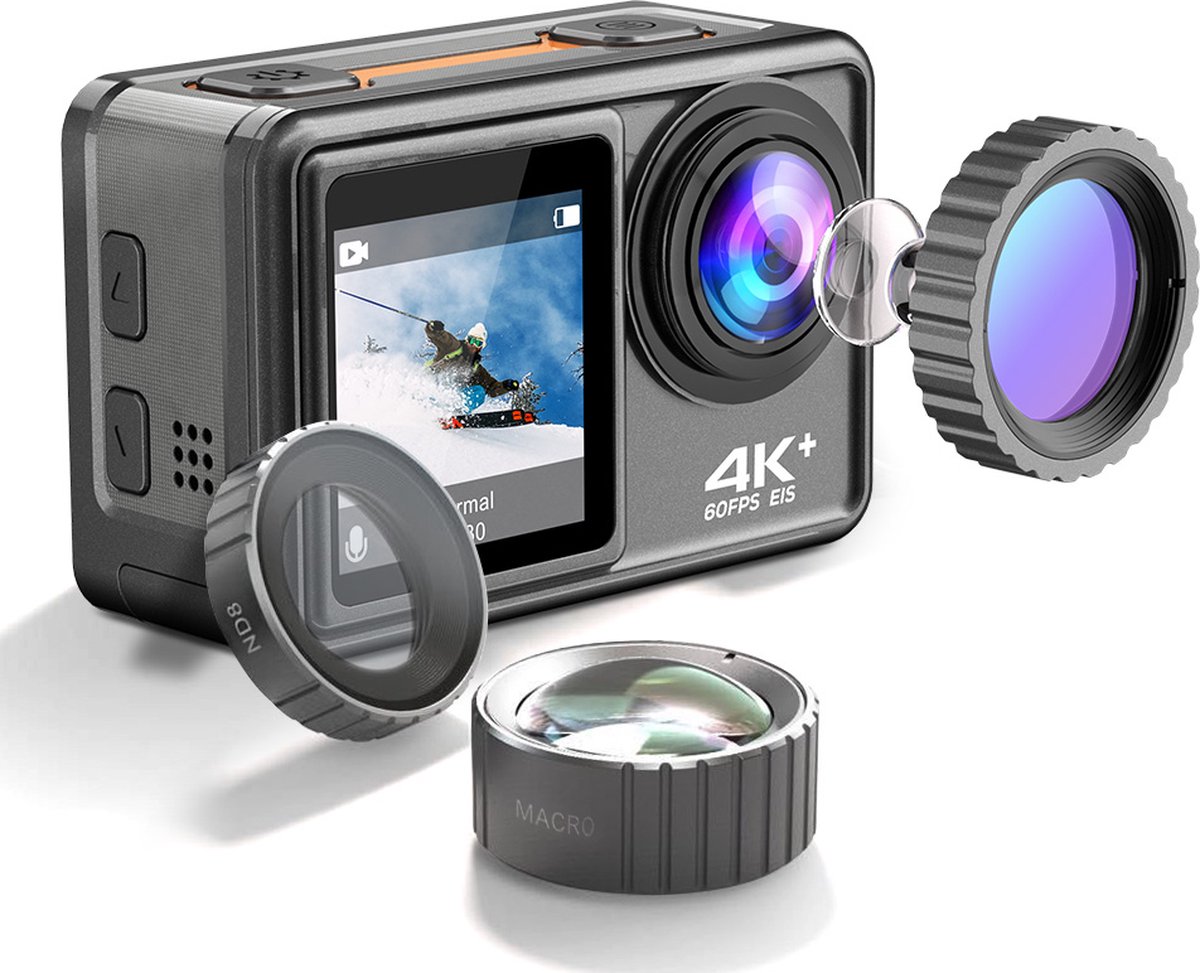 Lipa AT-S81ER 4K Dual Screen Action Camera