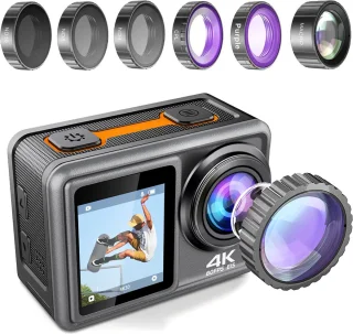 Lipa AT-S81ER 4K Dual Screen Action Camera