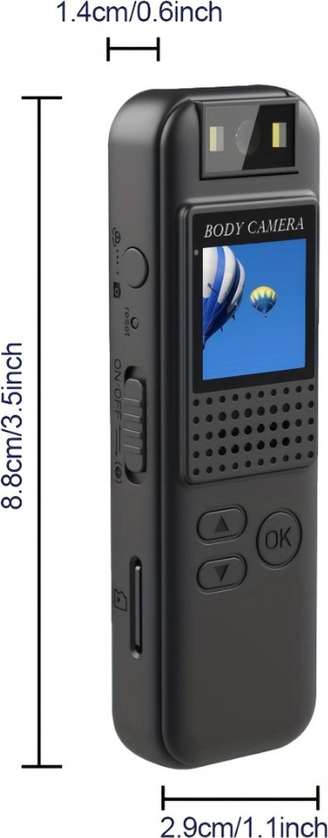Livano Bodycam Chest Camera 64GB HD