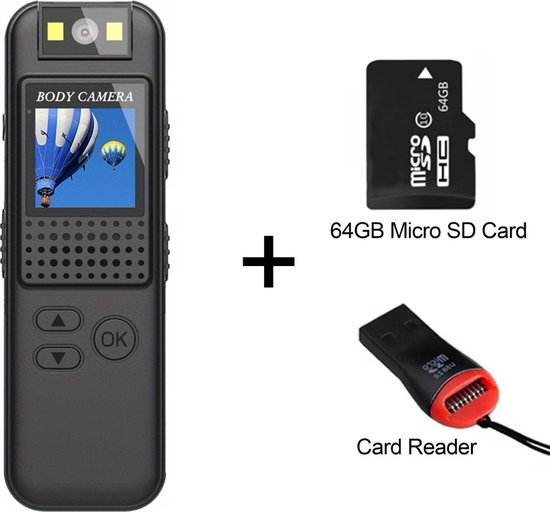 Livano Bodycam Chest Camera 64GB HD