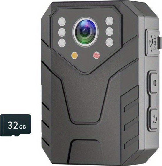 Livano Bodycam Politie Chest Camera HD 32GB