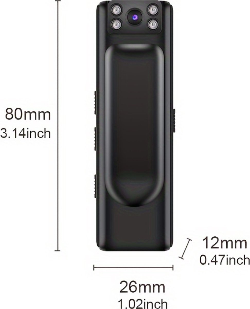 Livano Bodycam Politie Chest Camera HD 32GB