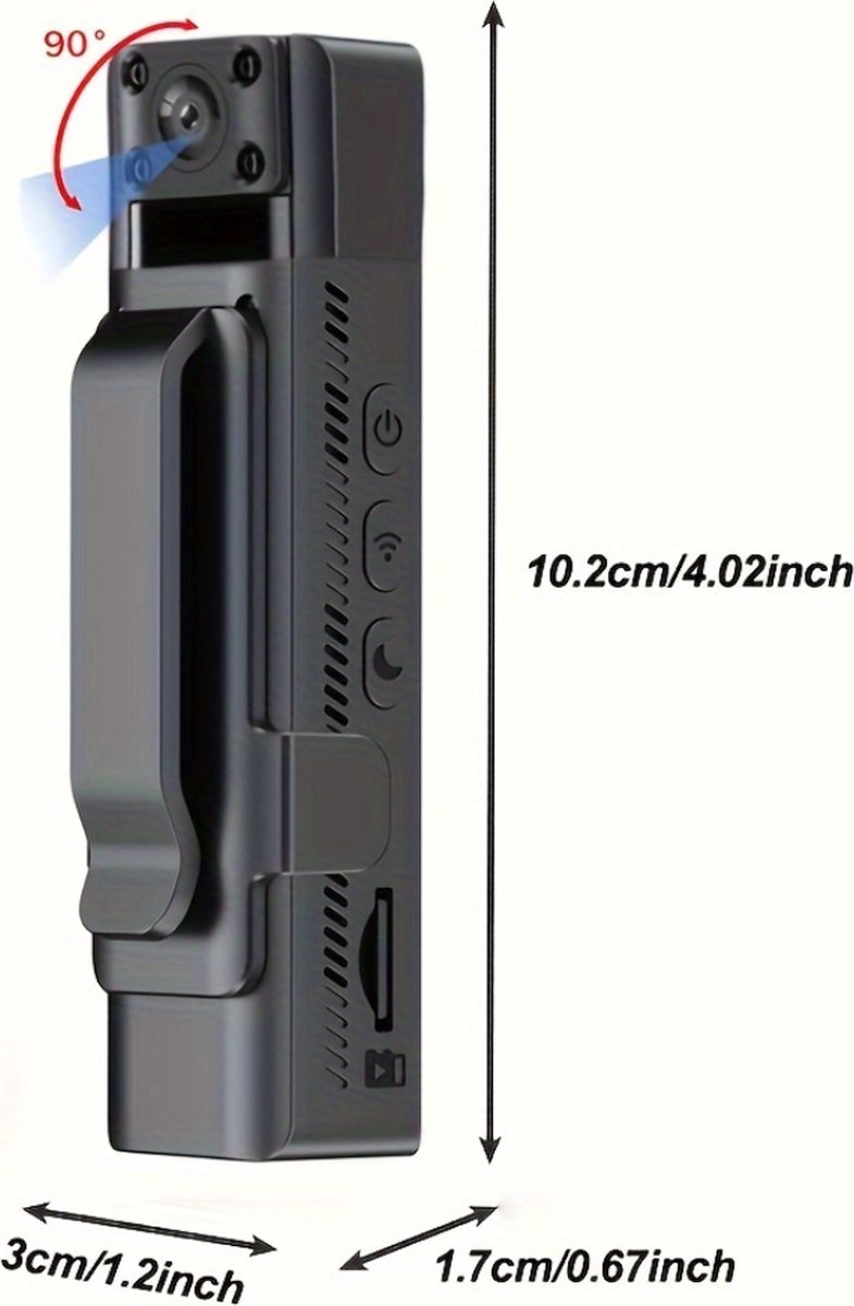 Livano Chest Camera HD 64GB Bodycam