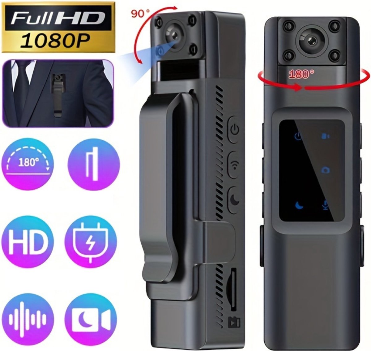 Livano Chest Camera HD 64GB Bodycam