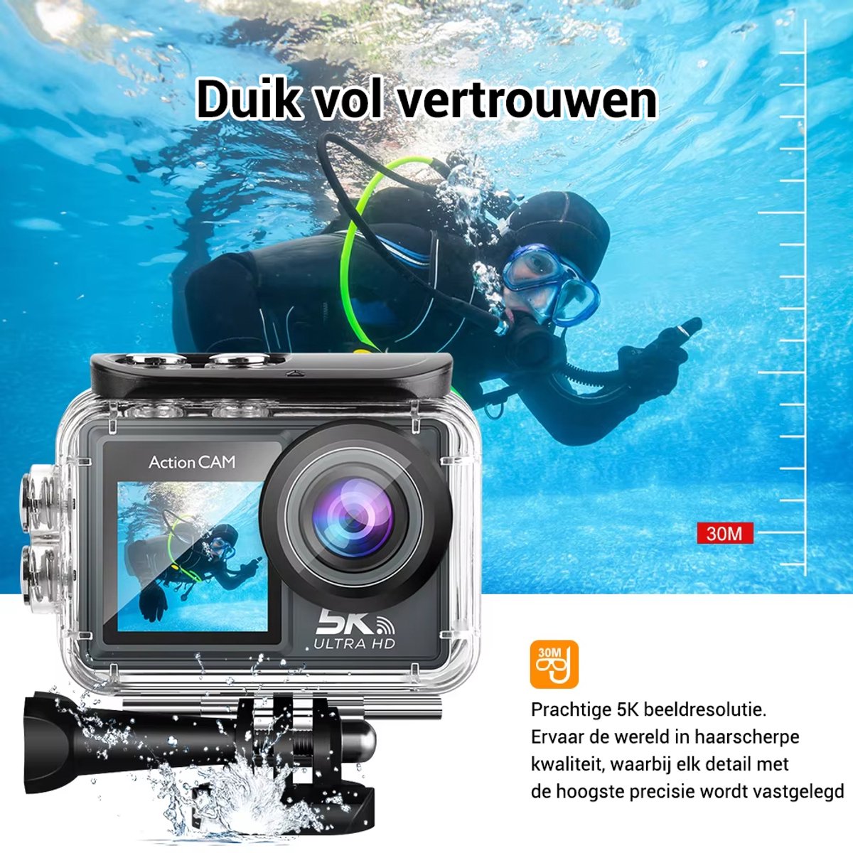 LotaHome Action Camera 5K Full HD 64GB