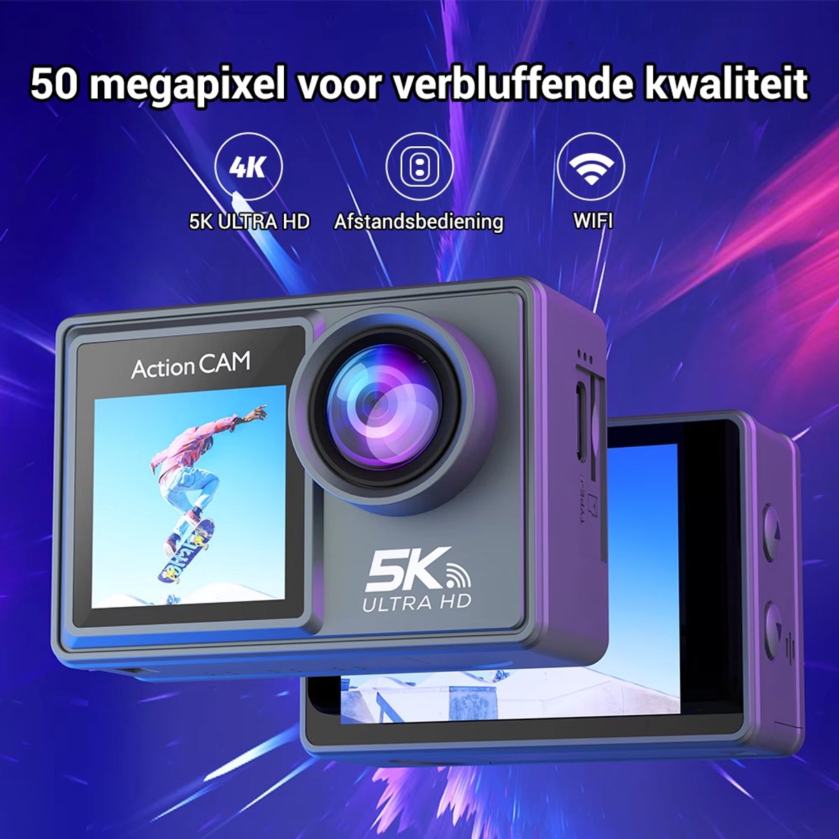 LotaHome Action Camera 5K Full HD 64GB