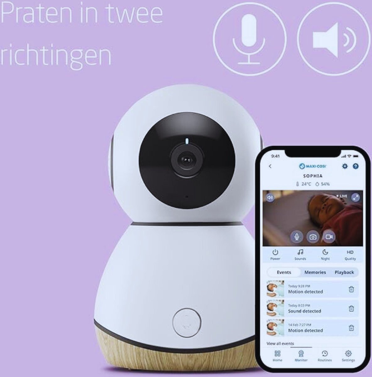 Maxi-Cosi Wi-Fi Babymonitor Camera 1080p HD