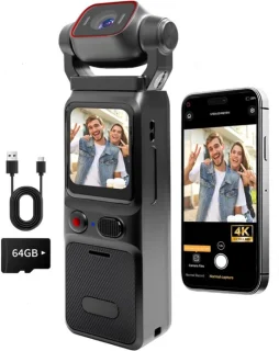 Merkloos 4K Vlogcamera Mini Bodycam
