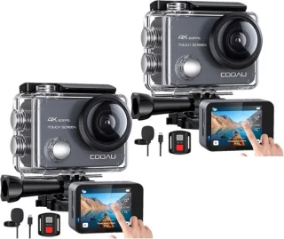 Merkloos Action Camera Set - Actiecamera (2 stuks)