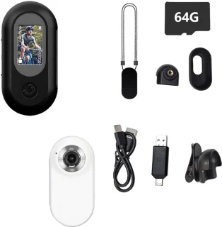 De Merkloos Mini-actiecamera (Bodycam) - Zwart in één oogopslag