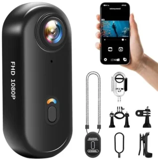 Merkloos Mini Actiecamera - Zwart