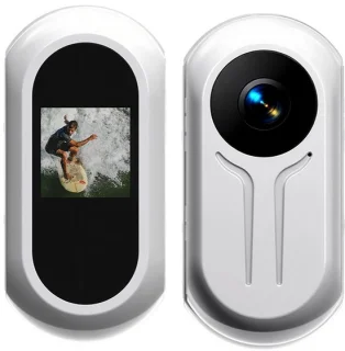 Mini actiecamera 1080p - bodycam en sportcamera - wit