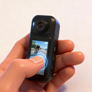 De Mini Action Vlog Camera in één oogopslag
