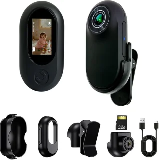 De Mini Bodycam 32GB - Zwart in één oogopslag