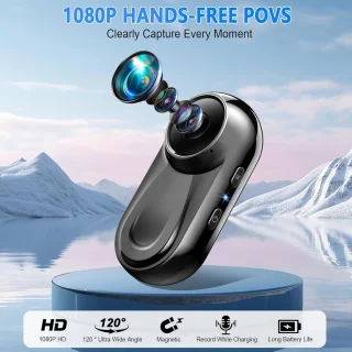 Mini bodycamera 1080P vlogcamera - zwart