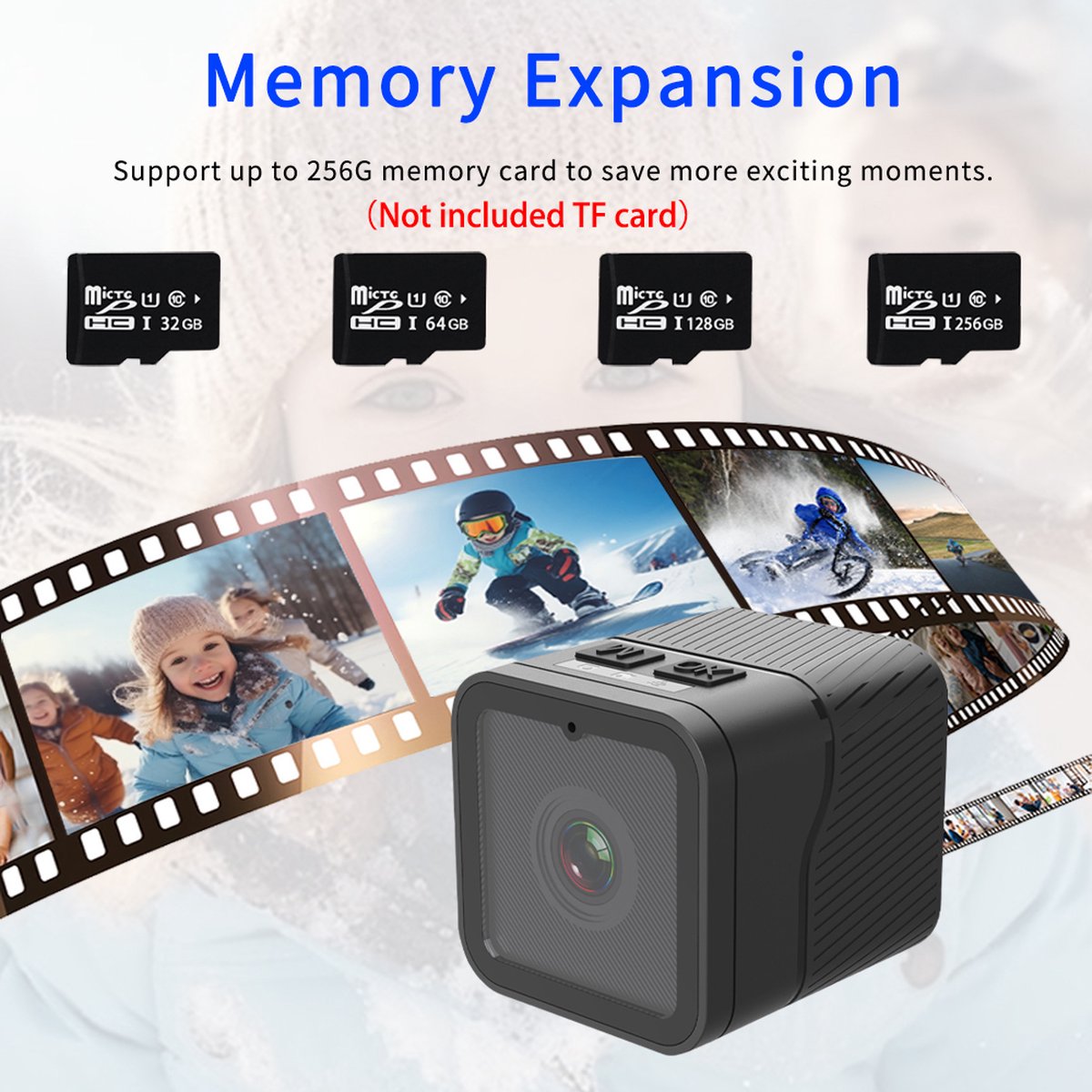 Mini Camera 1080P WiFi Waterdichte Actiecamera