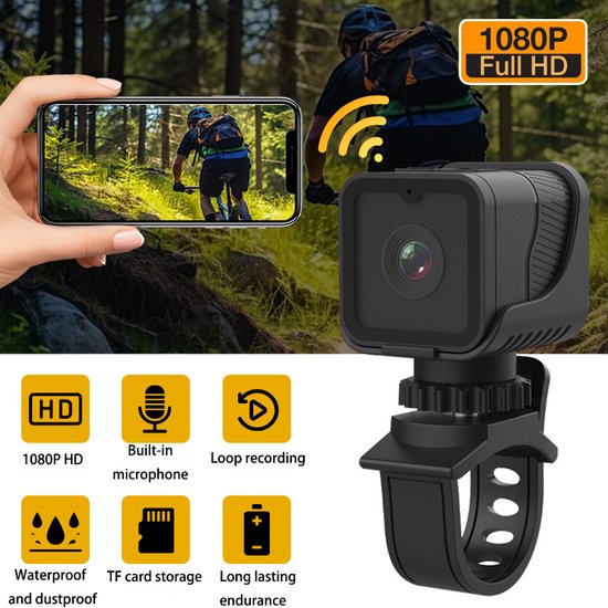 Mini Camera 1080P WiFi Waterdichte Actiecamera