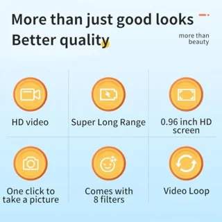 Mini camera sleutelhanger - 1080p hd - kleurenscherm - ShopVlot