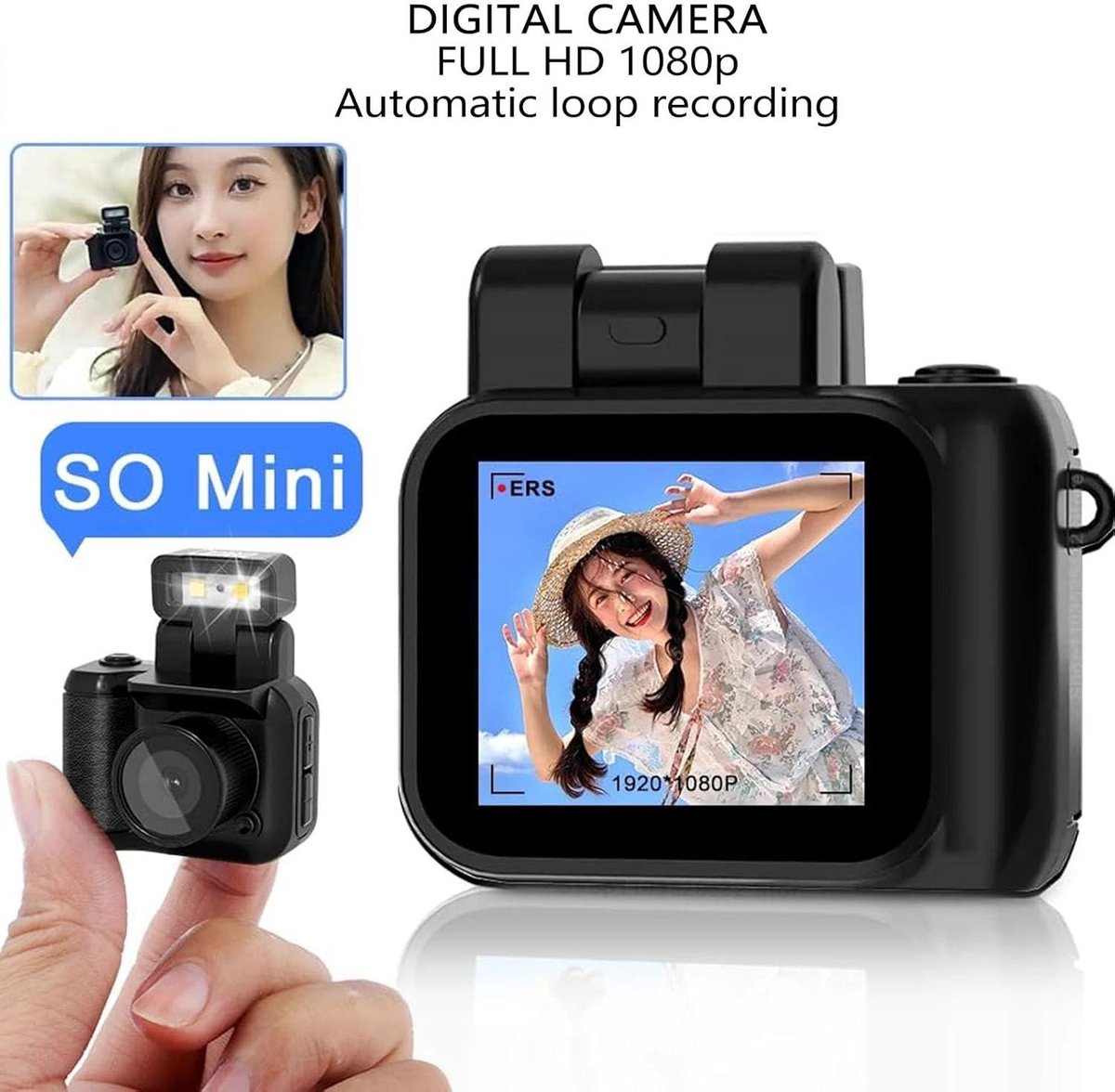Mini Digital Camera Keychain 1080P HD Micro DV Camcorder