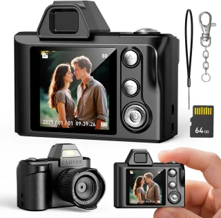 Mini digitale sleutelhangercamera (retro)