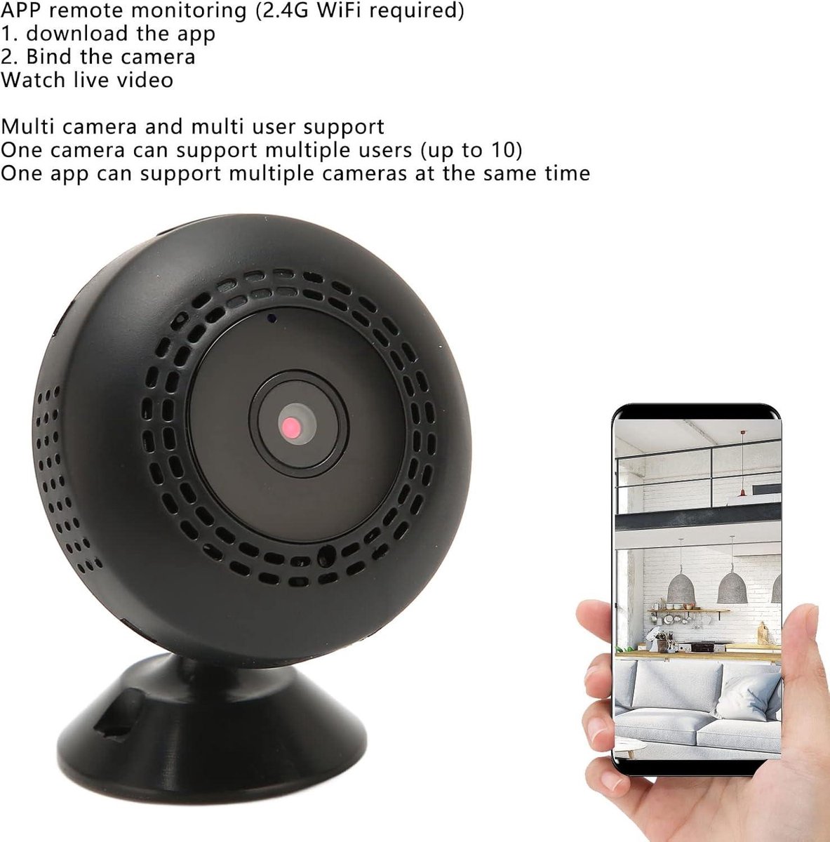 Mini Draadloze Wifi Camera 1080P HD 128GB Storage