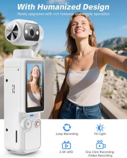 Wat vinden we goed aan de Mini Vlogcamera Pocketcamera Wit
