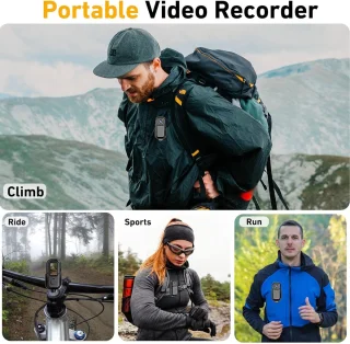 MKSS® Bodycam Action Cam 180º Zwart
