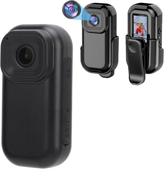 MKSS® Bodycam Action Cam 180º Zwart