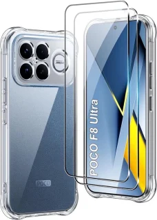 Mobiel hoesje POC0 F8 Ultra transparant siliconen