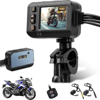 Motorcamera met dubbele camera 1080p