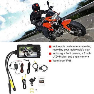Motorcycle Dual-Lens Dash Cam DVR