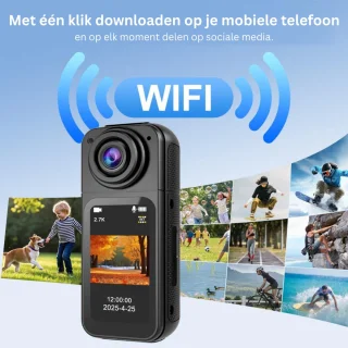 MRKLOOS Bodycam Action Cam Zwart