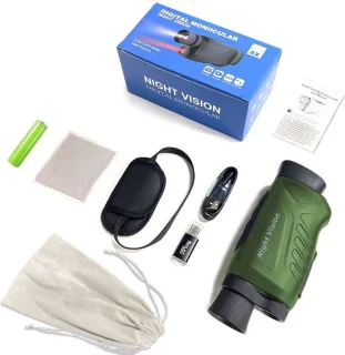 Nachtkijker 2 Inch Scherm 6x Optische Zoom incl. Beschermhoes en Kaartlezer