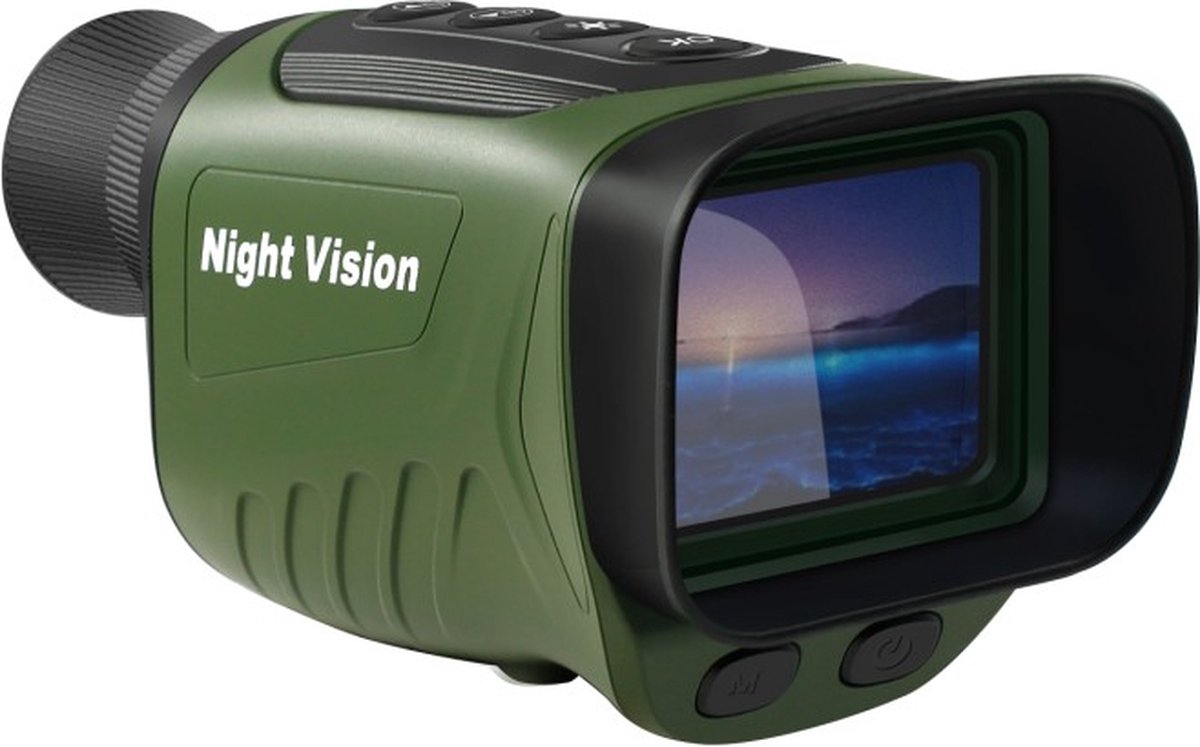 Nachtkijker 2 Inch Scherm 6x Optische Zoom incl. Beschermhoes en Kaartlezer