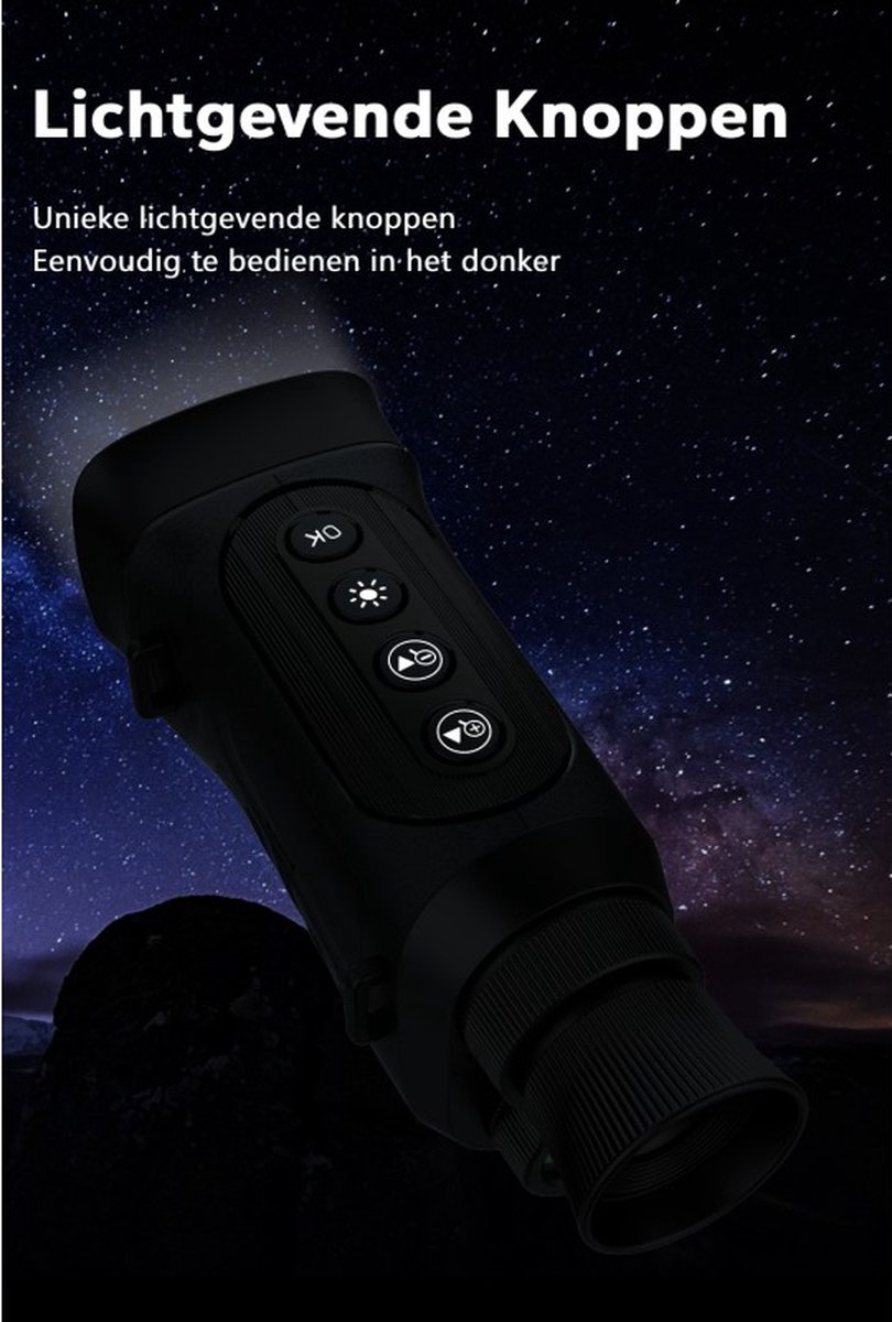 Nachtkijker 2 Inch Scherm 6x Optische Zoom incl. Beschermhoes en Kaartlezer