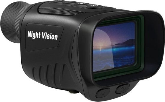 Nachtkijker met infrarood 2 Inch scherm 6x optische zoom inclusief beschermhoes en kaartlezer