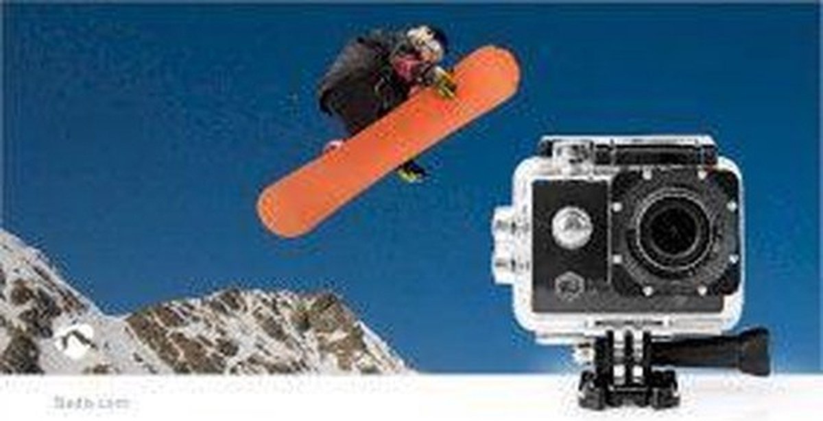 Nedis Action Cam 4K 16MP Zwart
