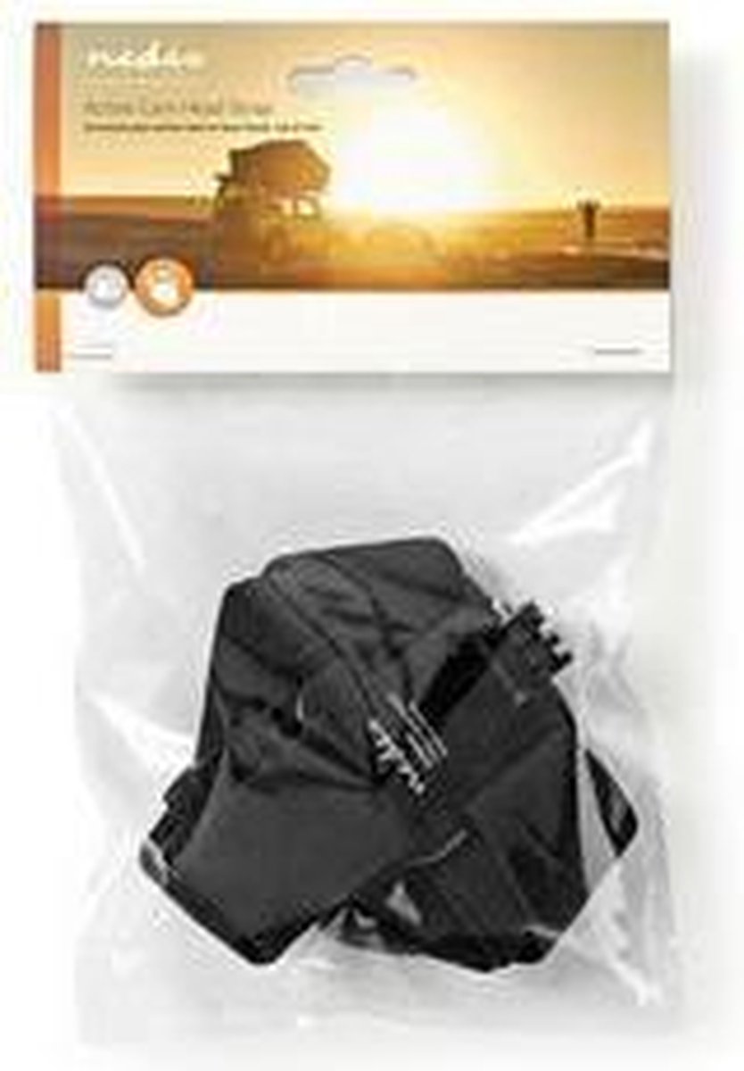 Nedis Action Cam Hoofdband Zwart