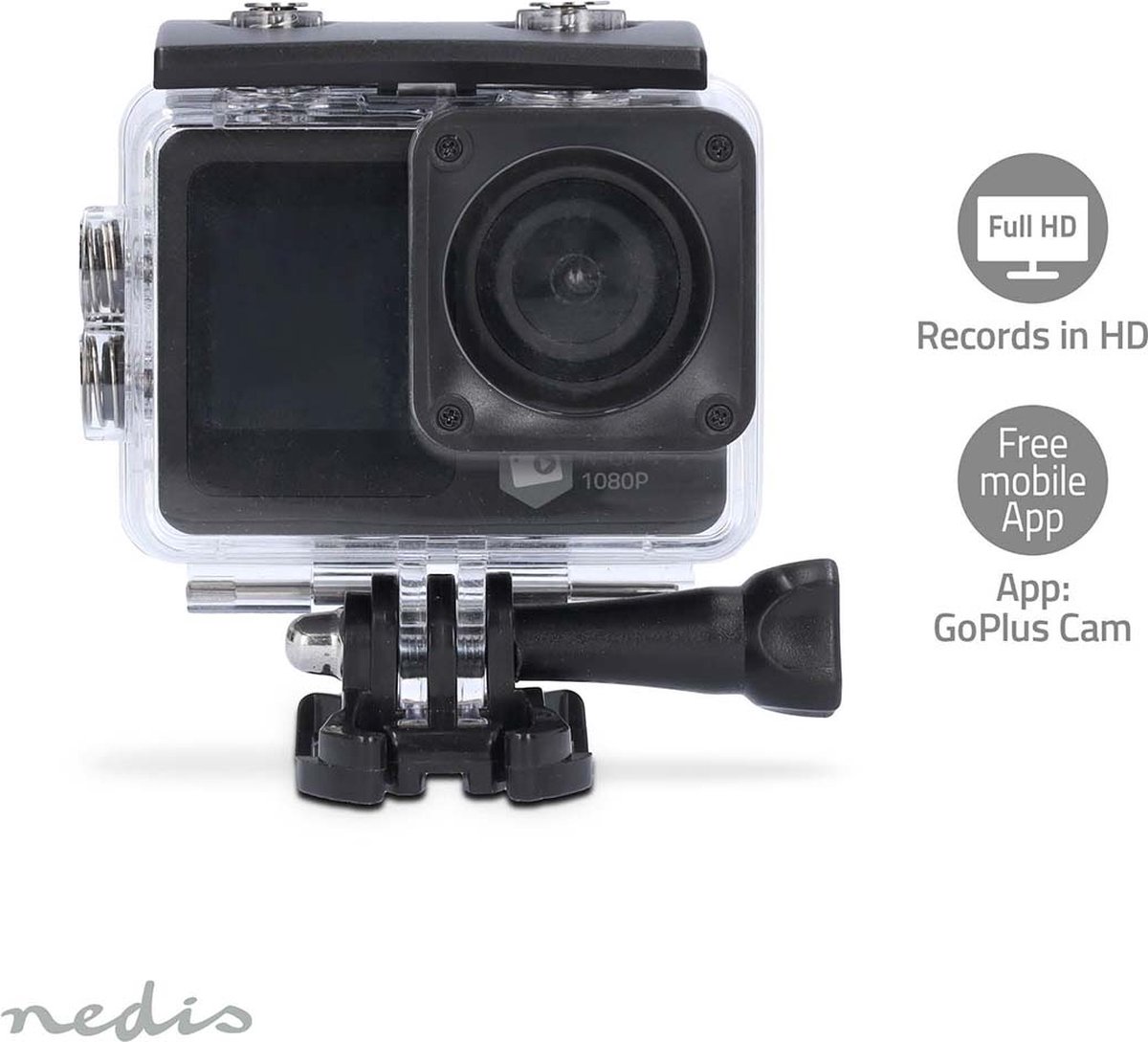 Nedis Action Camera 1080P 12MP Wi-Fi
