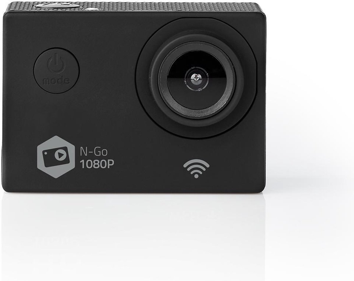 Nedis Action Camera 1080p 12MP WiFi Waterdicht 30M