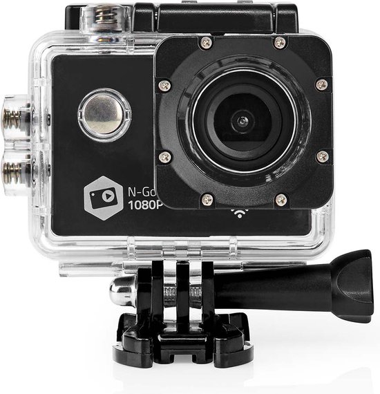 Nedis Action Camera 1080p 12MP WiFi Waterdicht 30M
