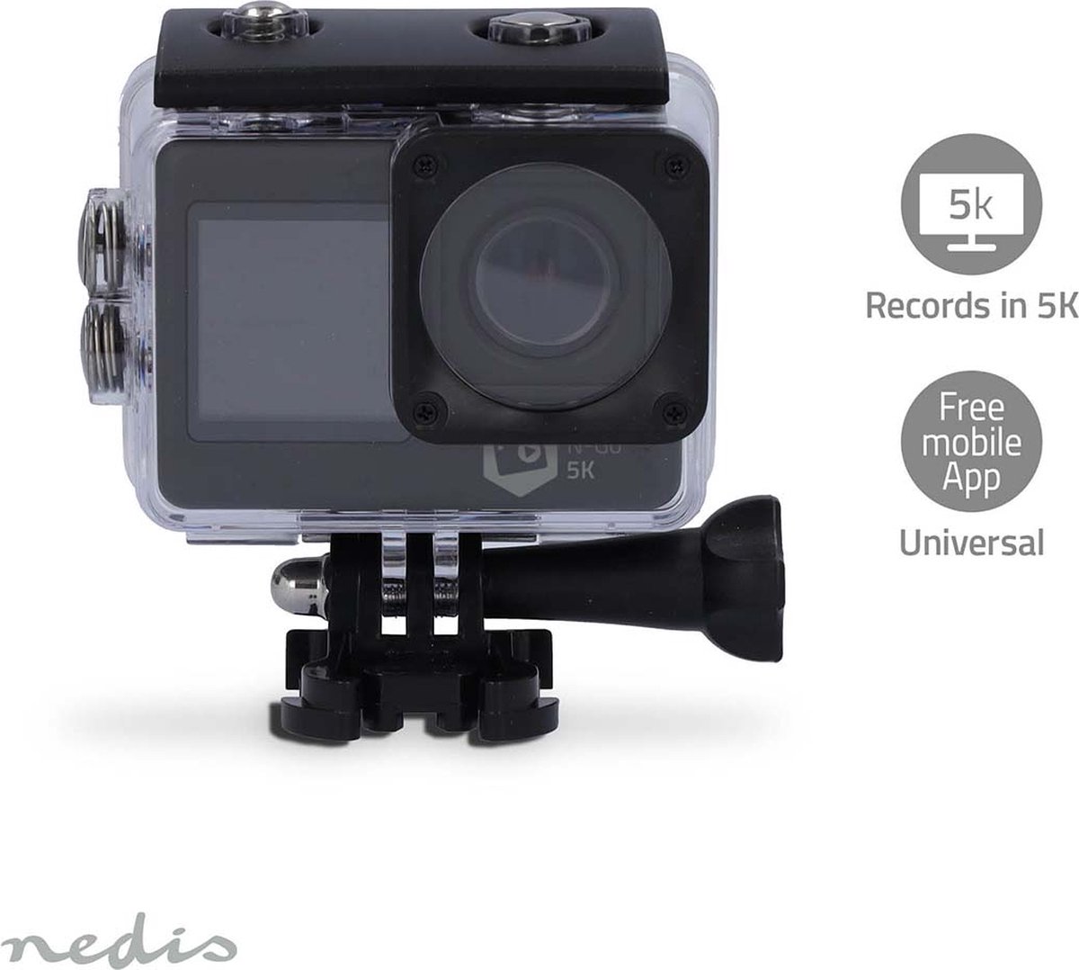 Nedis Action Camera 5K Dual Screen WiFi